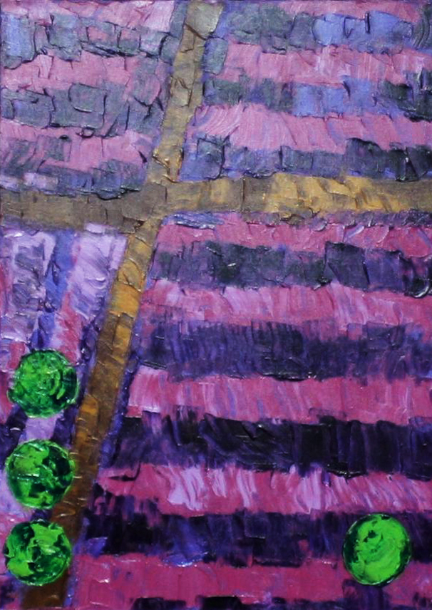 Lavendelblüte |  2011  |  Acryl  |  50x70 cm