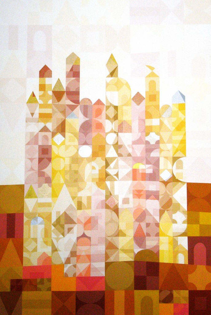 Marrakesch 4  |  2013  |  Acryl  |  80x120 cm | (123 Farben auf 1176 Feldern)